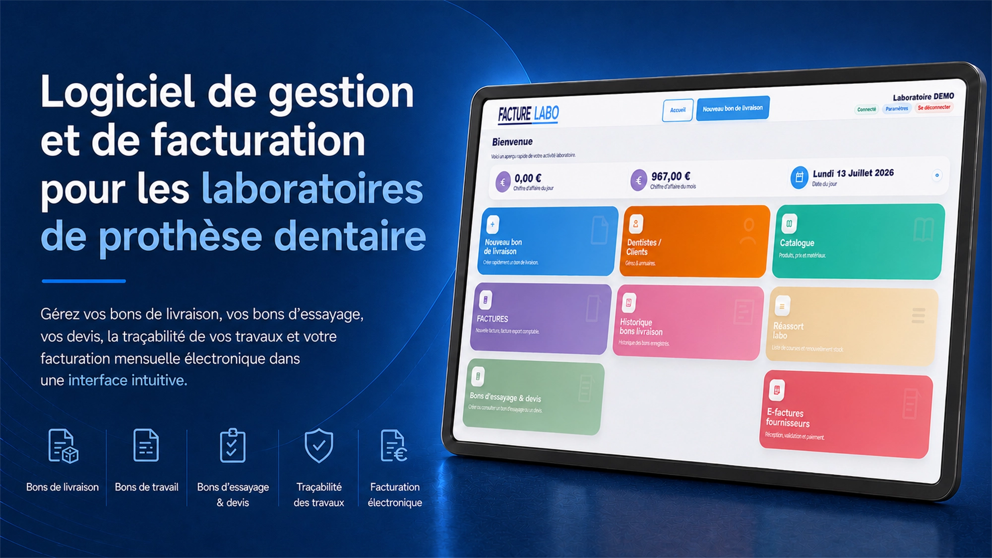Logiciel ERP de gestion de laboratoire de prothèse dentaire
